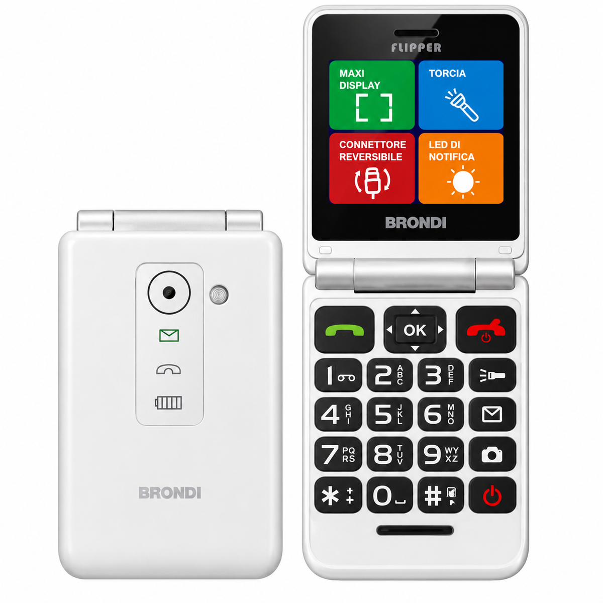 Brondi Flipper White Metal