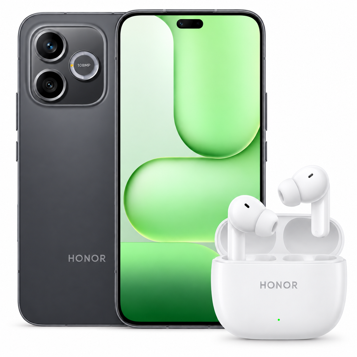 Honor 600 Lite 5G 8+256 GB Velvet Black + buds X7E Active White TIM
