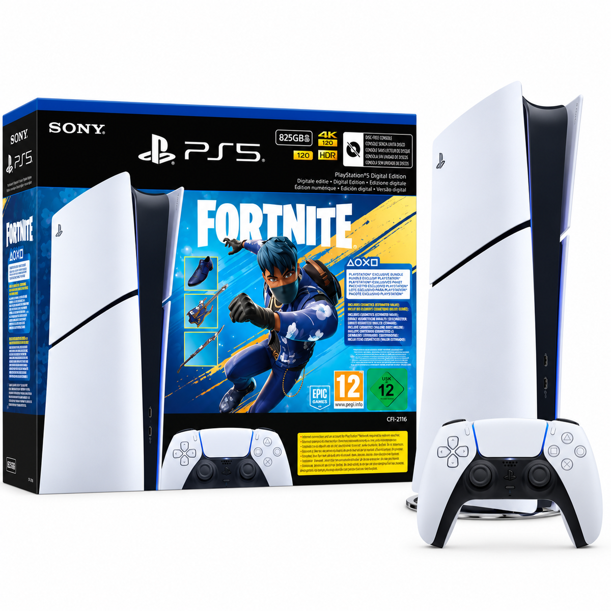 Playstation 5 Digital Slim Flowering Fortnite 825 GB